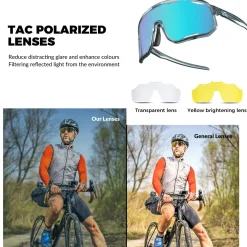 Transparent Windproof Polarized Cycling Glasses