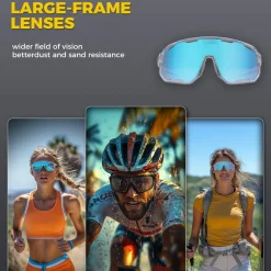 Transparent Windproof Polarized Cycling Glasses