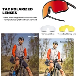 Transparent Windproof Polarized Cycling Glasses