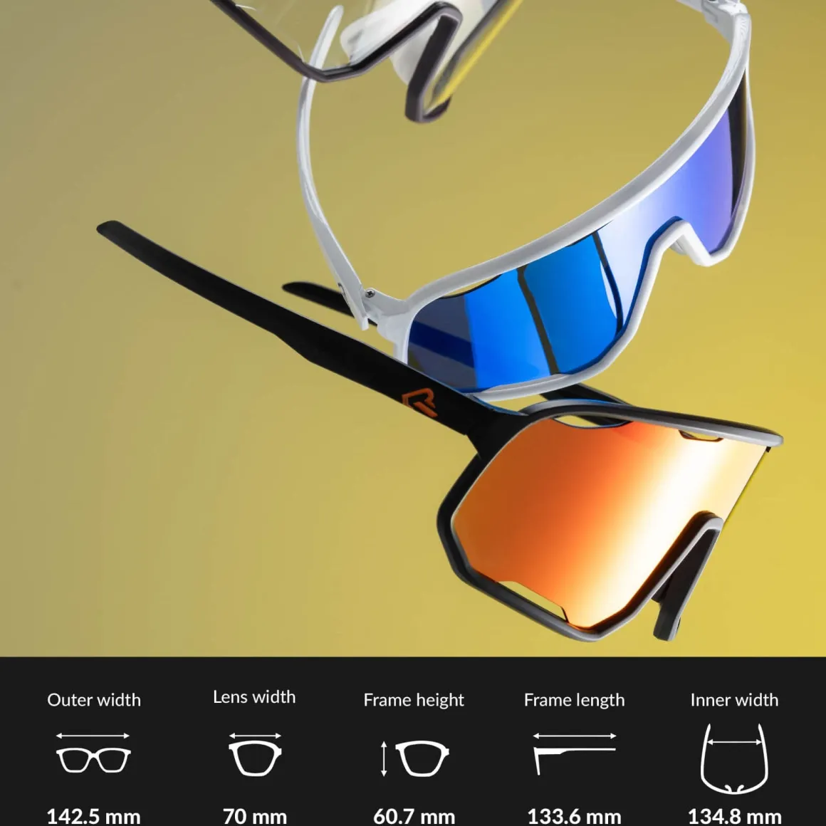 Transparent Windproof Polarized Cycling Glasses
