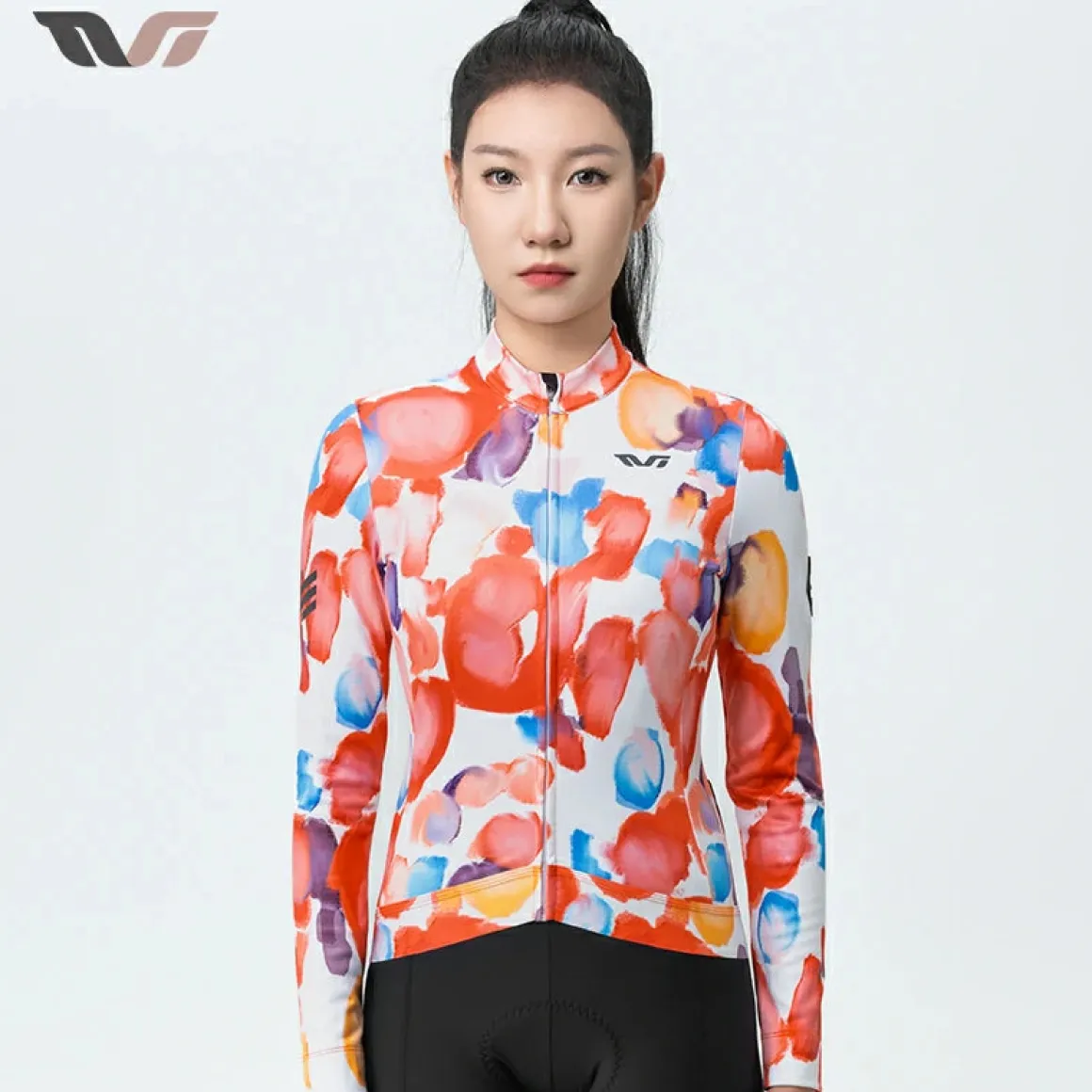 TVI Cycling Jersey Fleece Long Sleeve for 41–68 °F