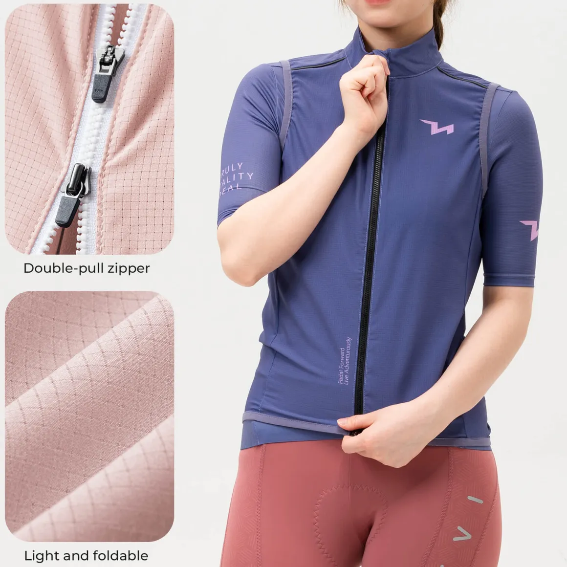 TVI Women's Cycling Vest Windproof - MJ008