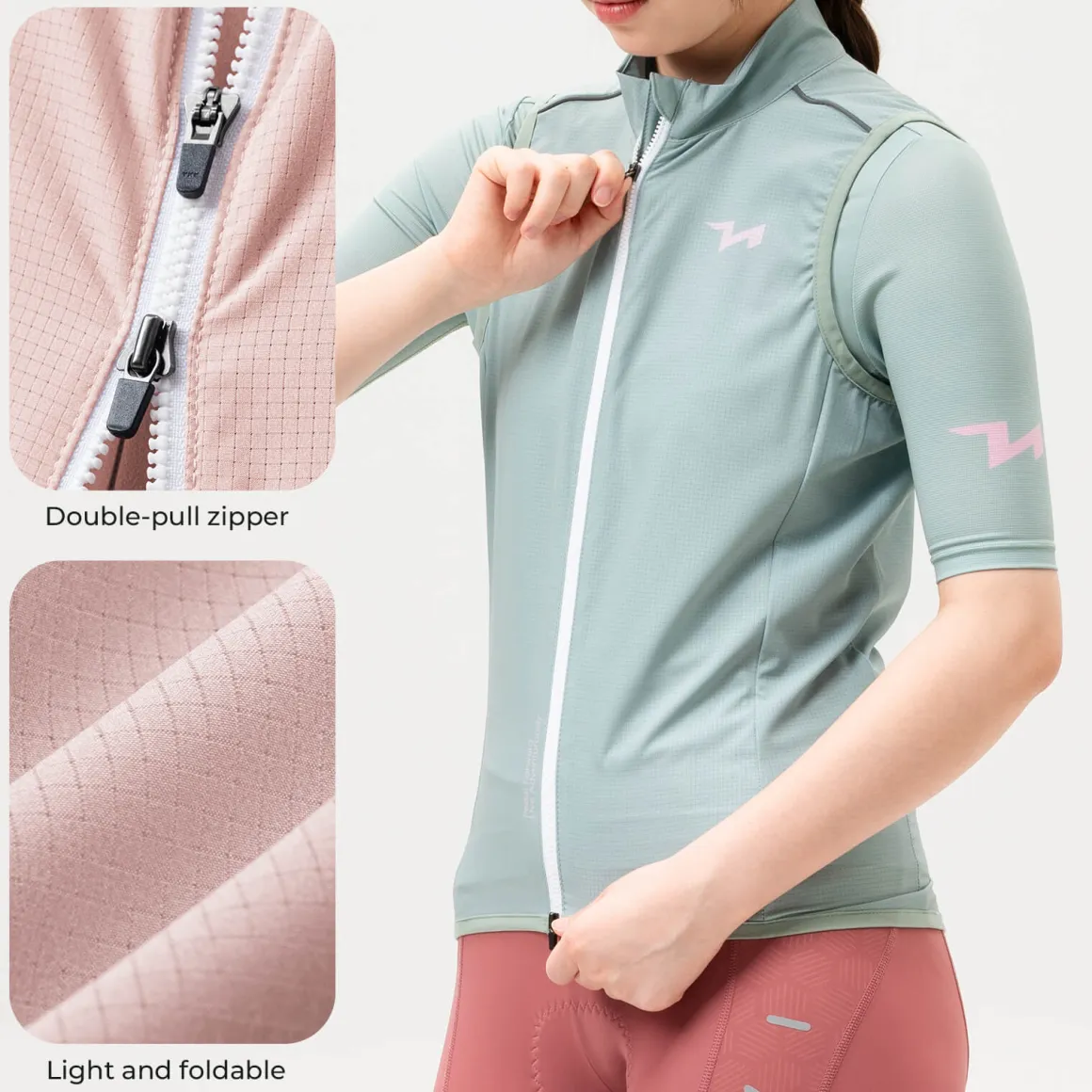 TVI Women's Cycling Vest Windproof - MJ008