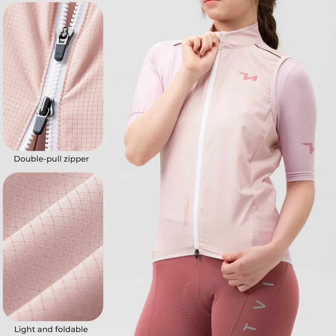 TVI Women's Cycling Vest Windproof - MJ008