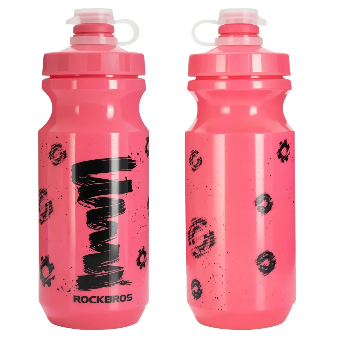 Twin Pack 600ml Cycling Water Bottles for Bike Riding