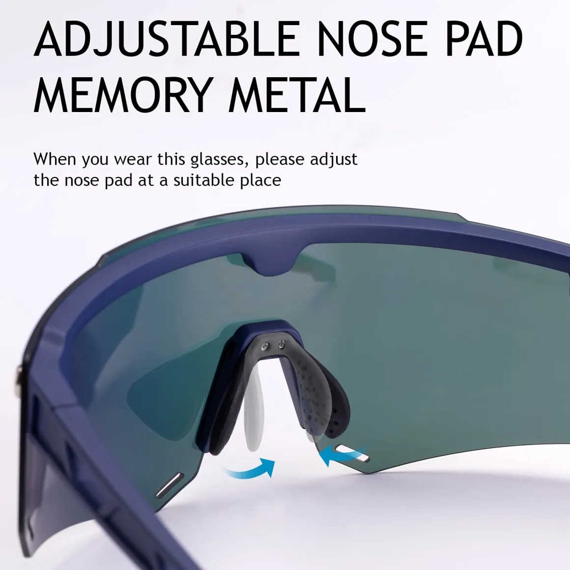Unisex Polarized Cycling Glasses with 2 Replaceable Lenses