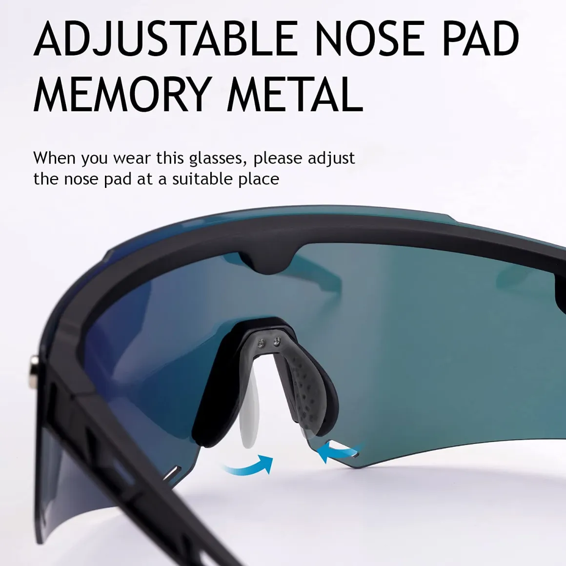 Unisex Polarized Cycling Glasses with 2 Replaceable Lenses