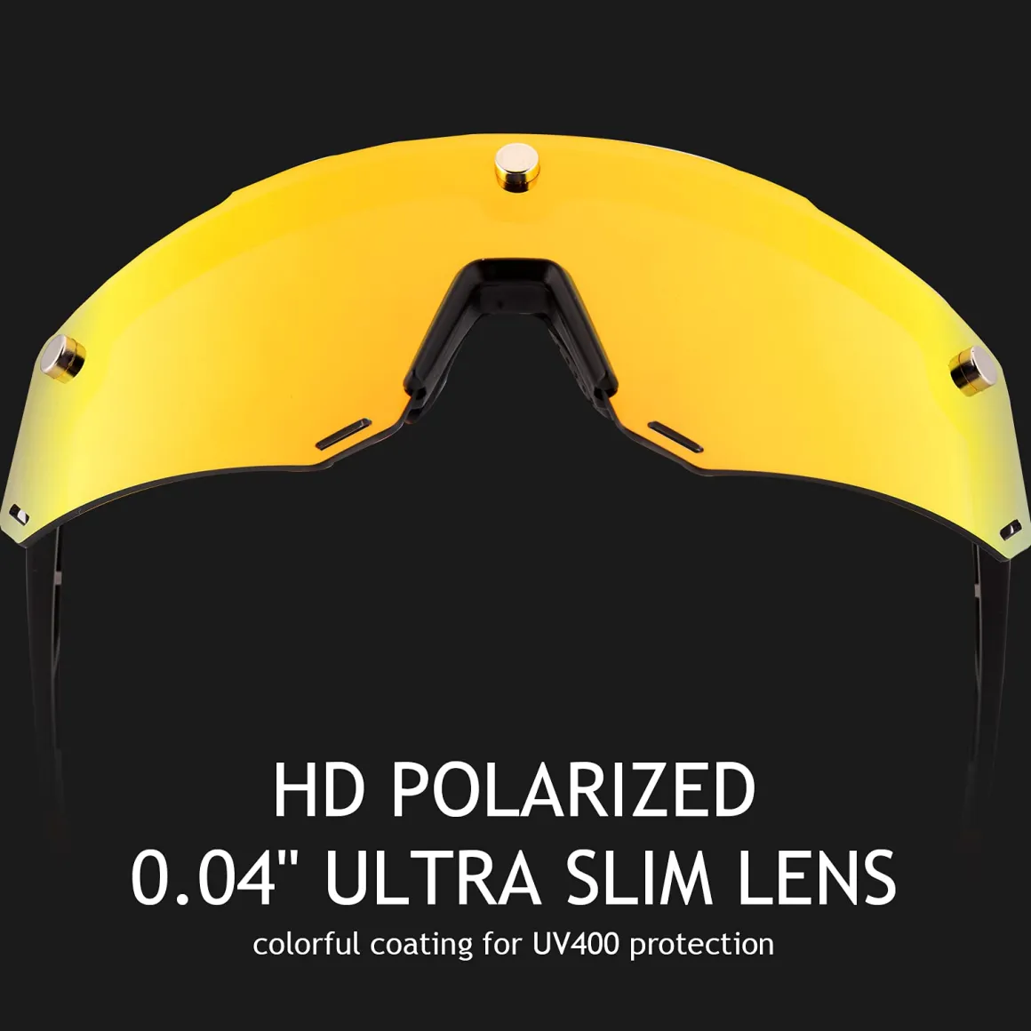 Unisex Polarized Cycling Glasses with 2 Replaceable Lenses