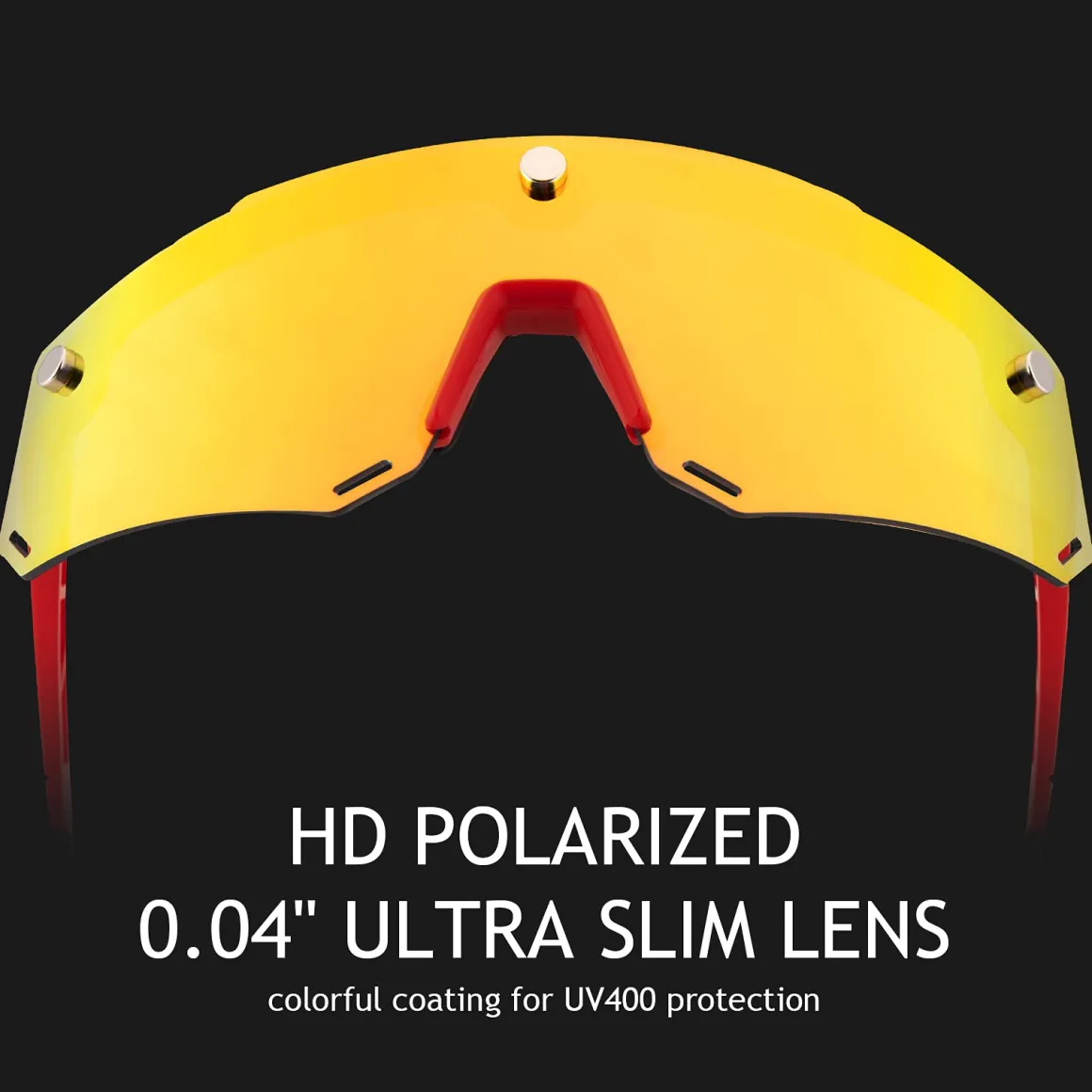 Unisex Polarized Cycling Glasses with 2 Replaceable Lenses