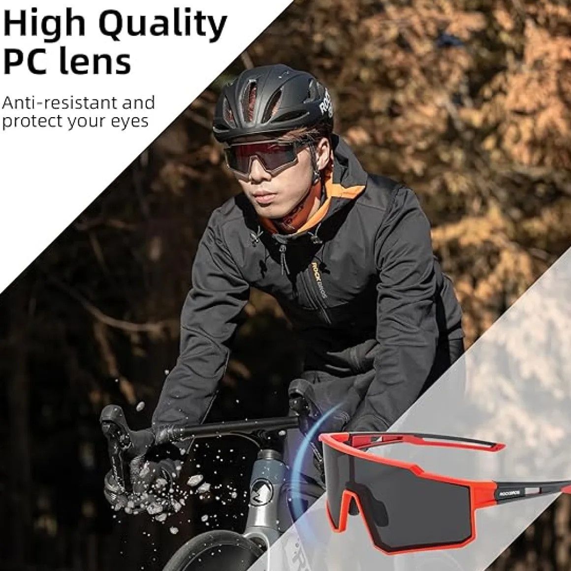 Unisex Polarized Cycling Sunglasses with TR90 Frame