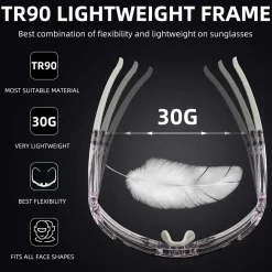 Unisex Transition Sports Sunglasses for Cycling