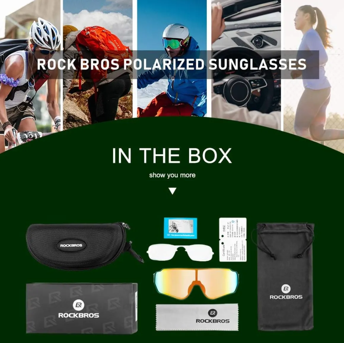 UV400 Polarized Sunglasses for Cycling