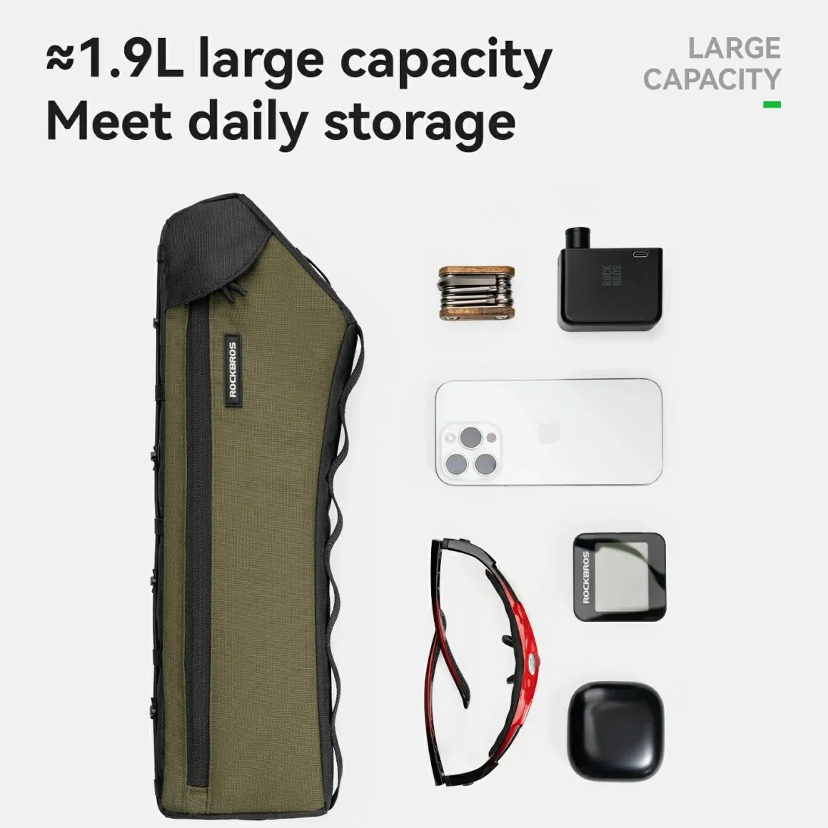 VERDANT REST Bike Triangle Bag 1.9L