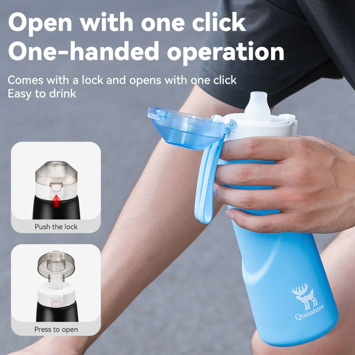 Water Bottle Angled Straight-Fold Soft