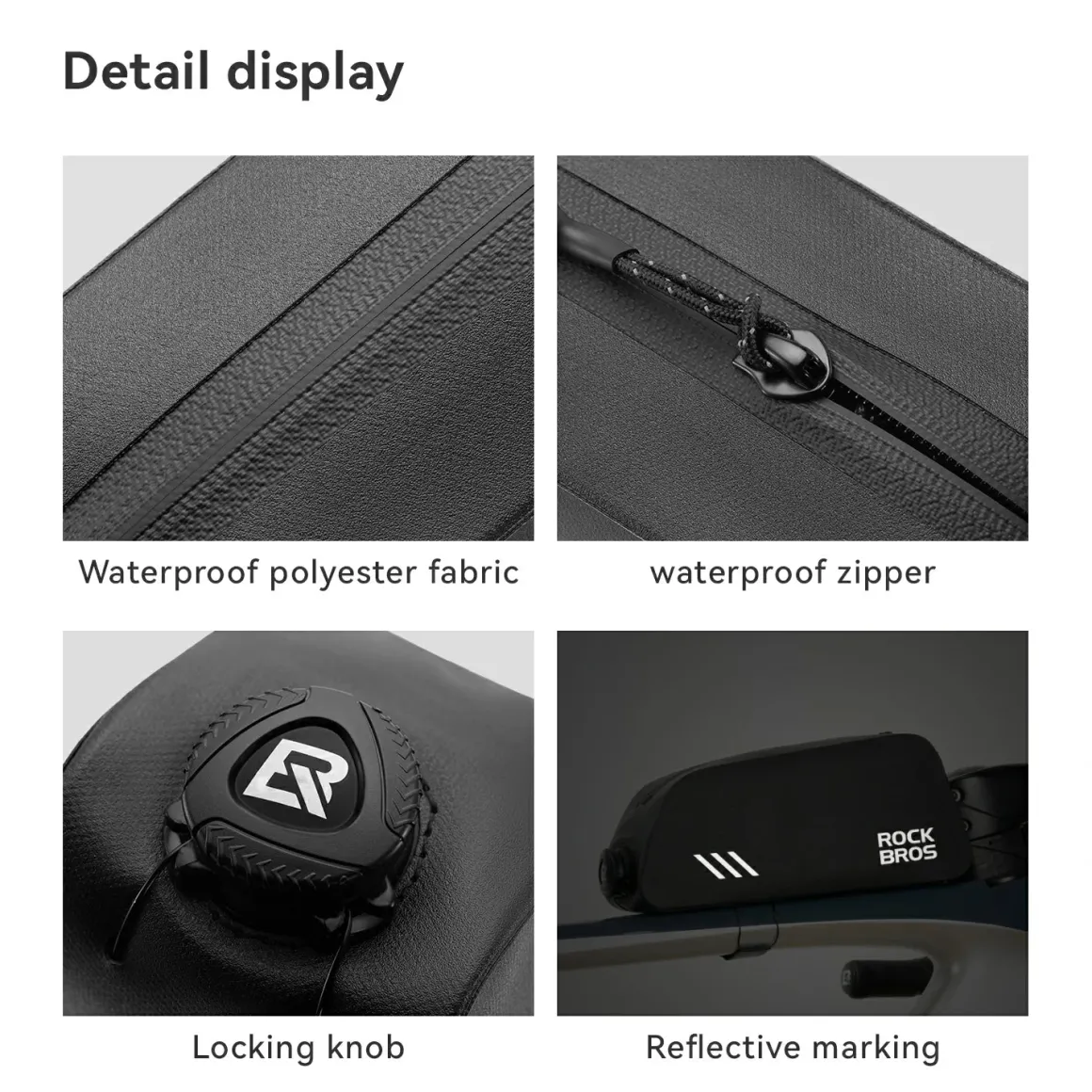 100% Waterproof Bike Frame Bag 0.9L