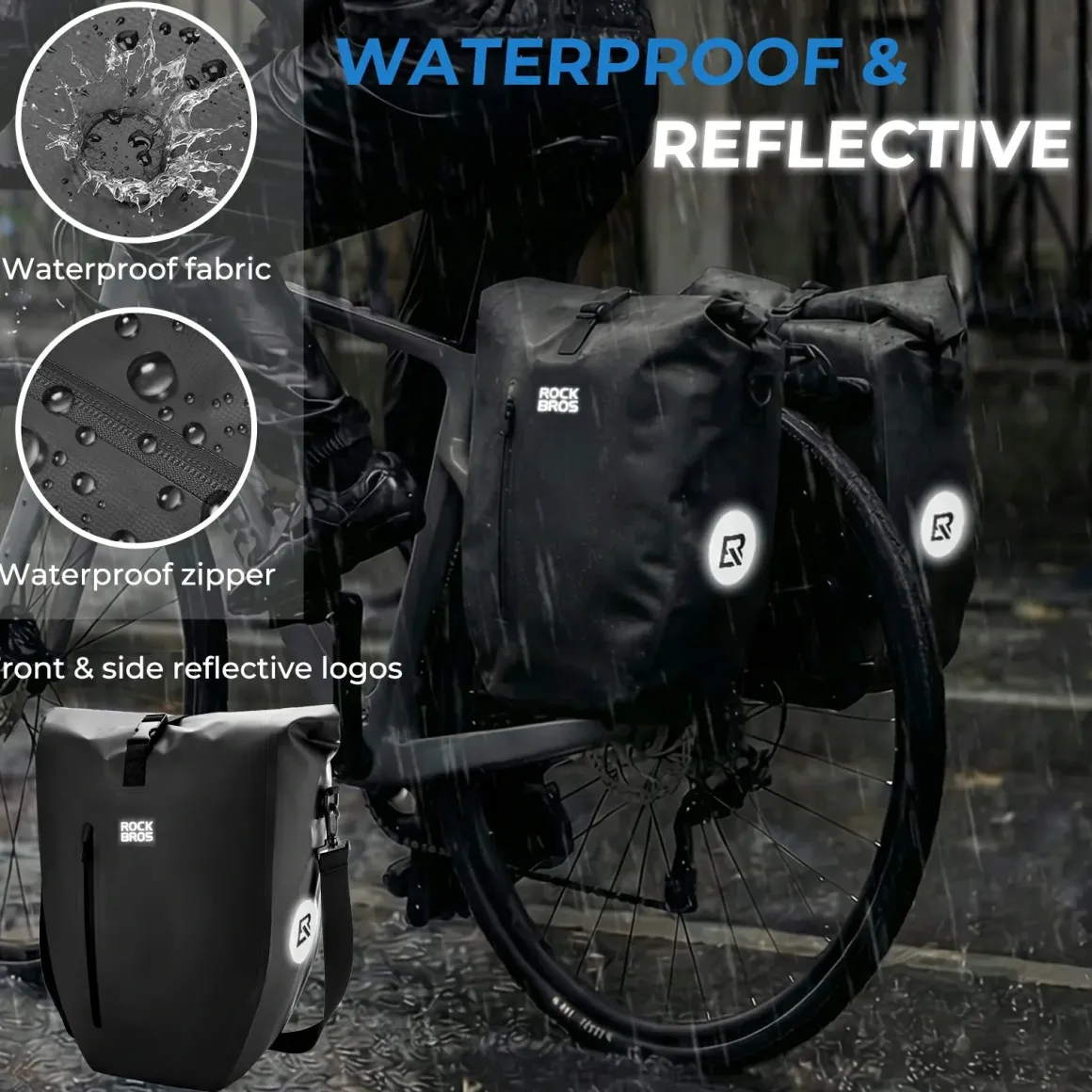 Waterproof Bike Pannier Bag 20L AS-166
