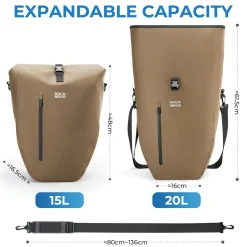 Waterproof Bike Pannier Bag 20L AS-166