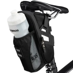 Waterproof Bike Saddle Bag with Bottle Holder