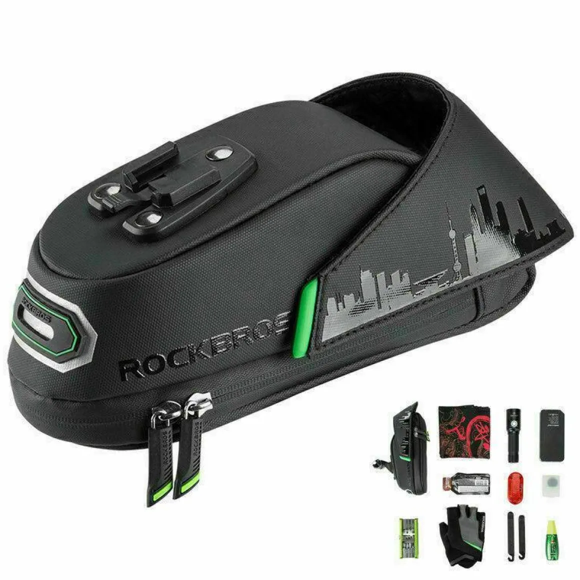 Waterproof Cycling Rear Saddle Bag Bike Rear Seatpost Panniers MTB Bike Accessories 1L/1.5L
