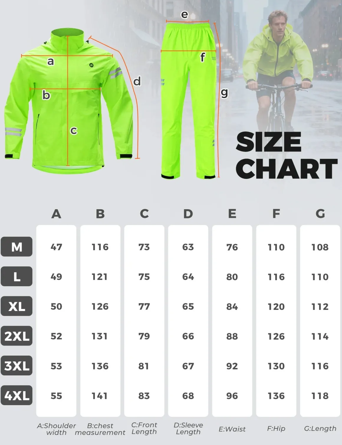 Waterproof Jacket Trousers Set YPY028