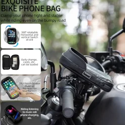 Waterproof Motorcycle Handlebar Phone Bag