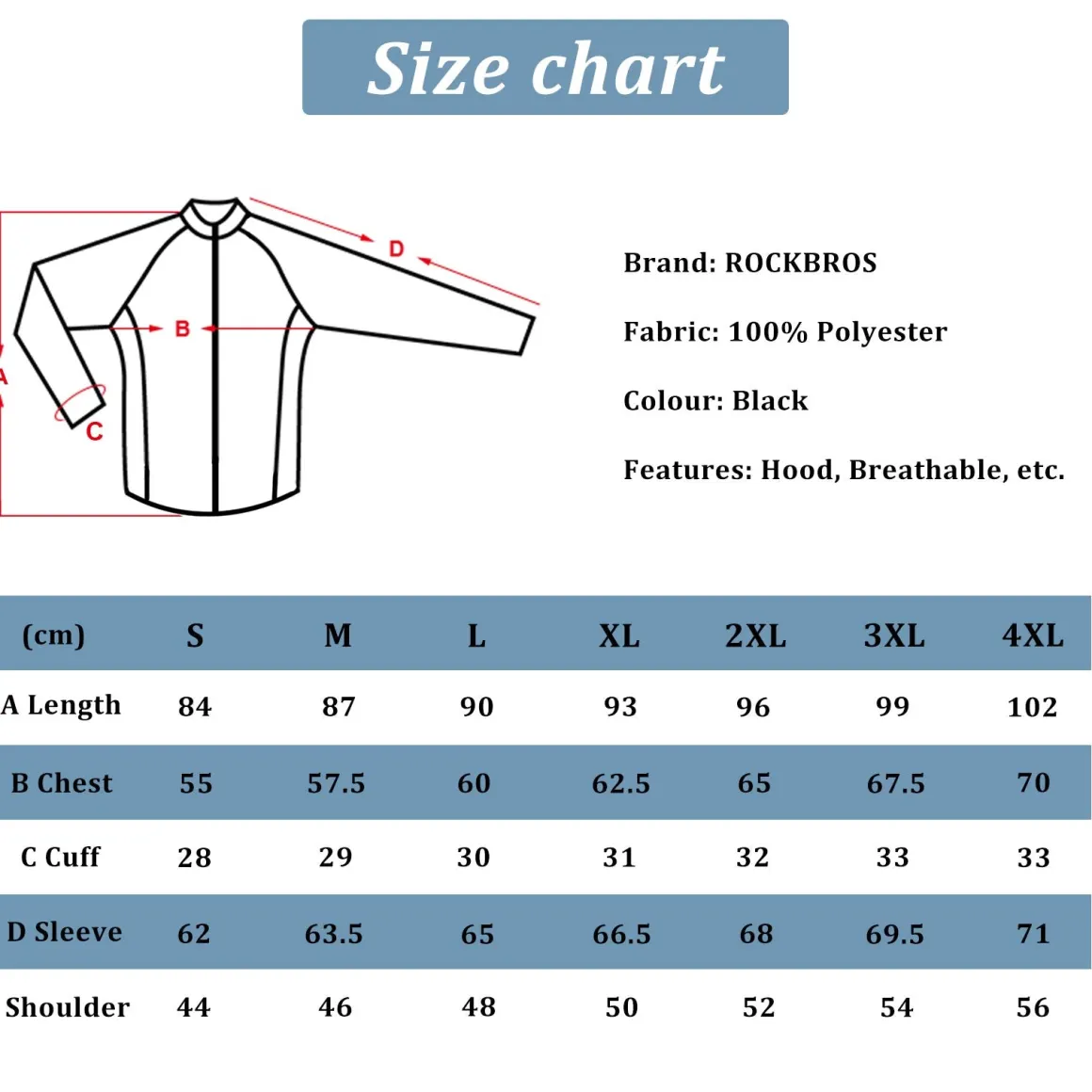 Waterproof Raincoat for Men Women with Reflective