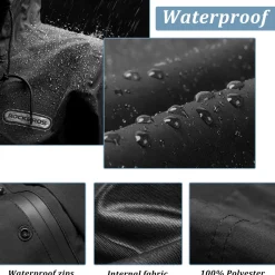 Waterproof Raincoat for Men Women with Reflective