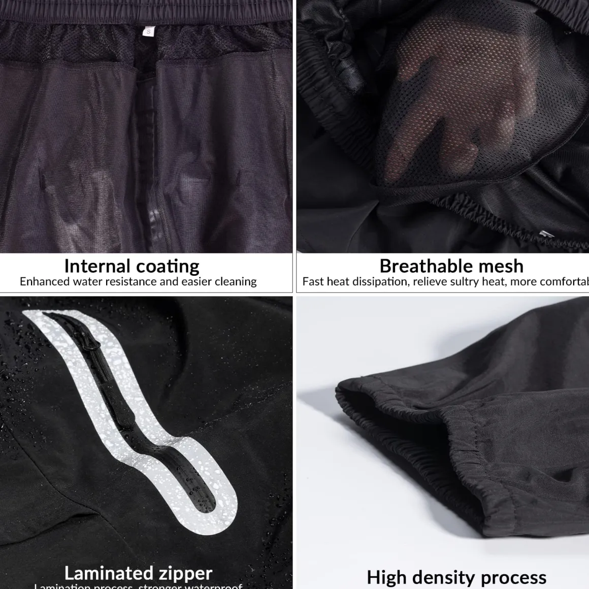 Waterproof Raincoat & Overtrousers for Men Women with Reflective