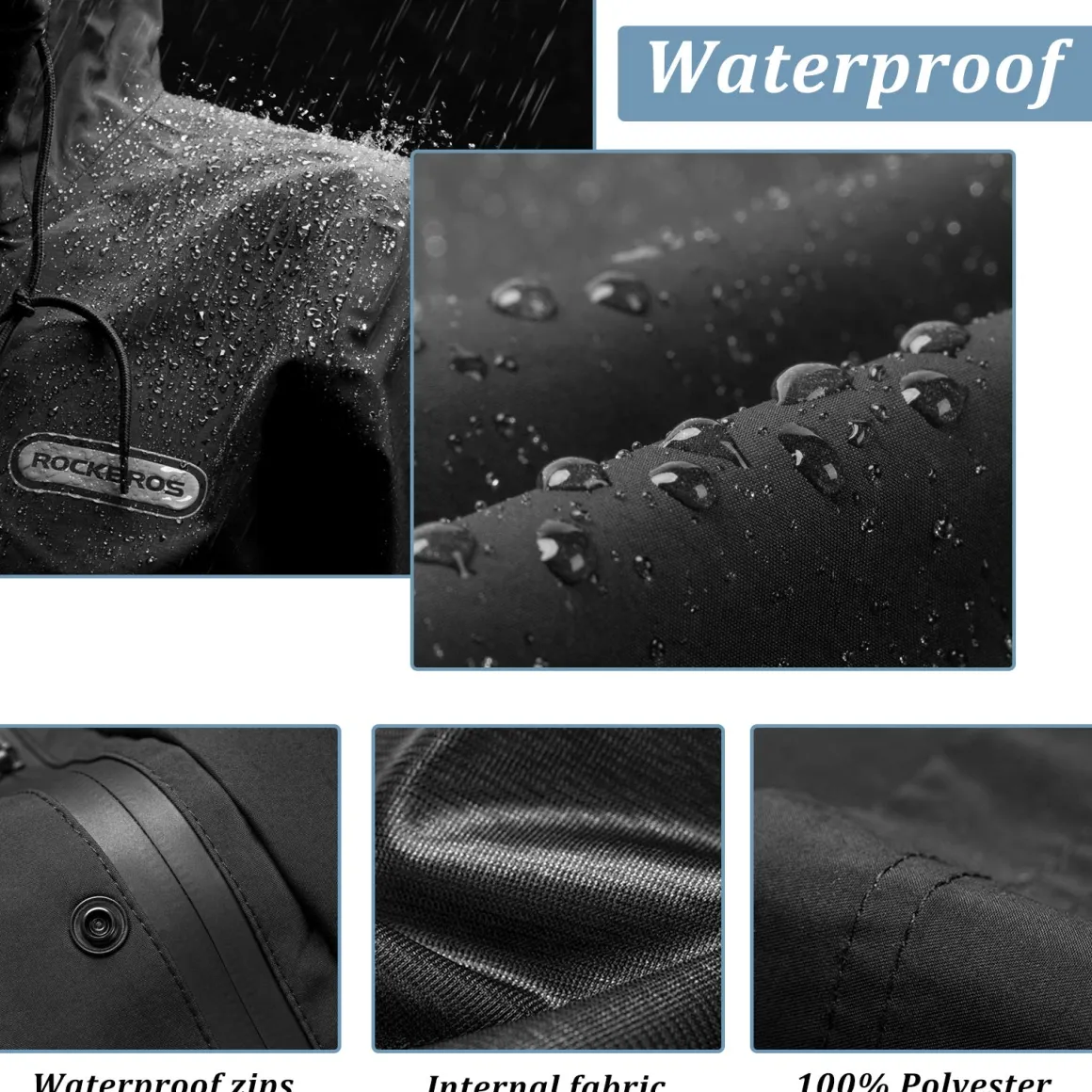 Waterproof Raincoat & Overtrousers for Men Women with Reflective