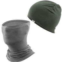 Winter Cap and Face Mask Set Merino Wool Thermal