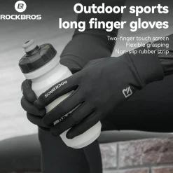 Winter Cycling Gloves Windproof Touch Screen Non-Slip Fleece Lined