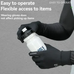 Winter Cycling Gloves Windproof Touch Screen Non-Slip Fleece Lined