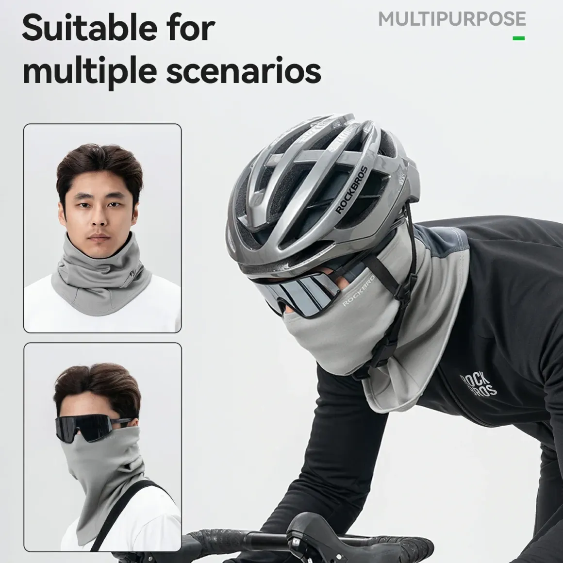 Winter Fleece Balaclava Helmet Liner for 15°F-50°F