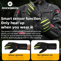 Winter Induction Heated Gloves Warm Windproof