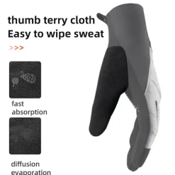 Winter Long-Finger Gloves Windproof Velvet