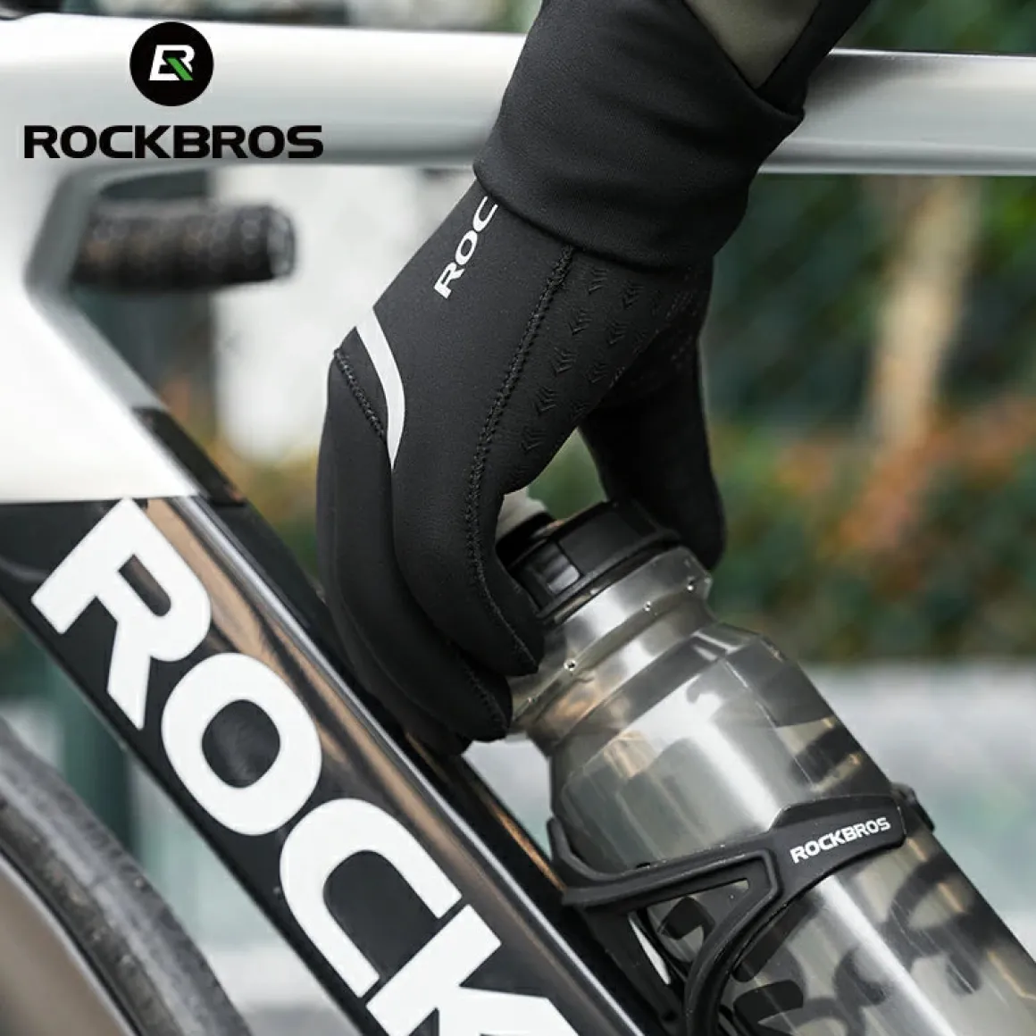 Winter Riding Gloves Water Repellent Full-Palm Silicone
