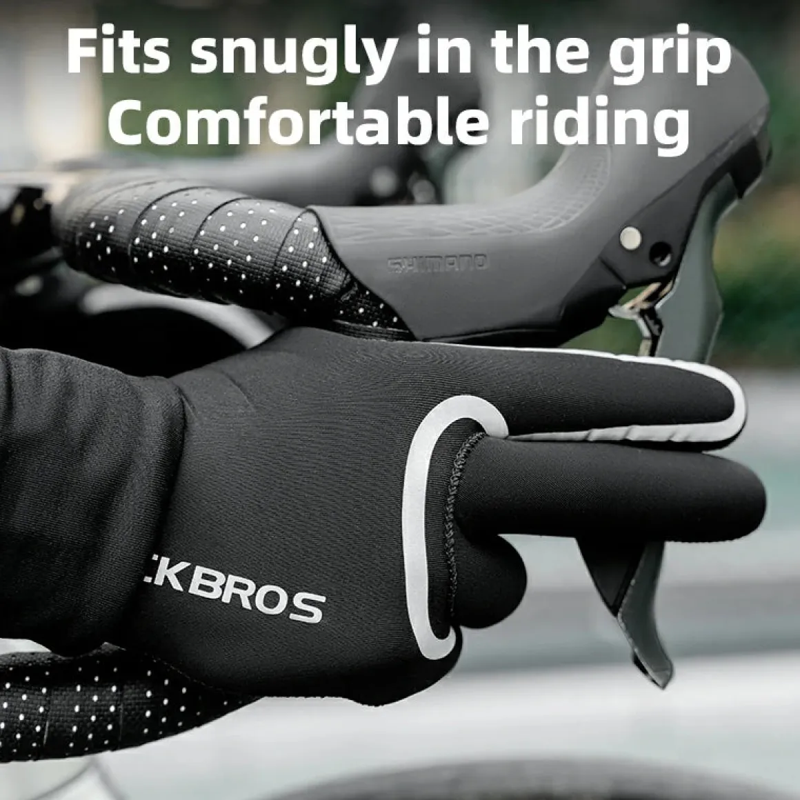 Winter Riding Gloves Water Repellent Full-Palm Silicone