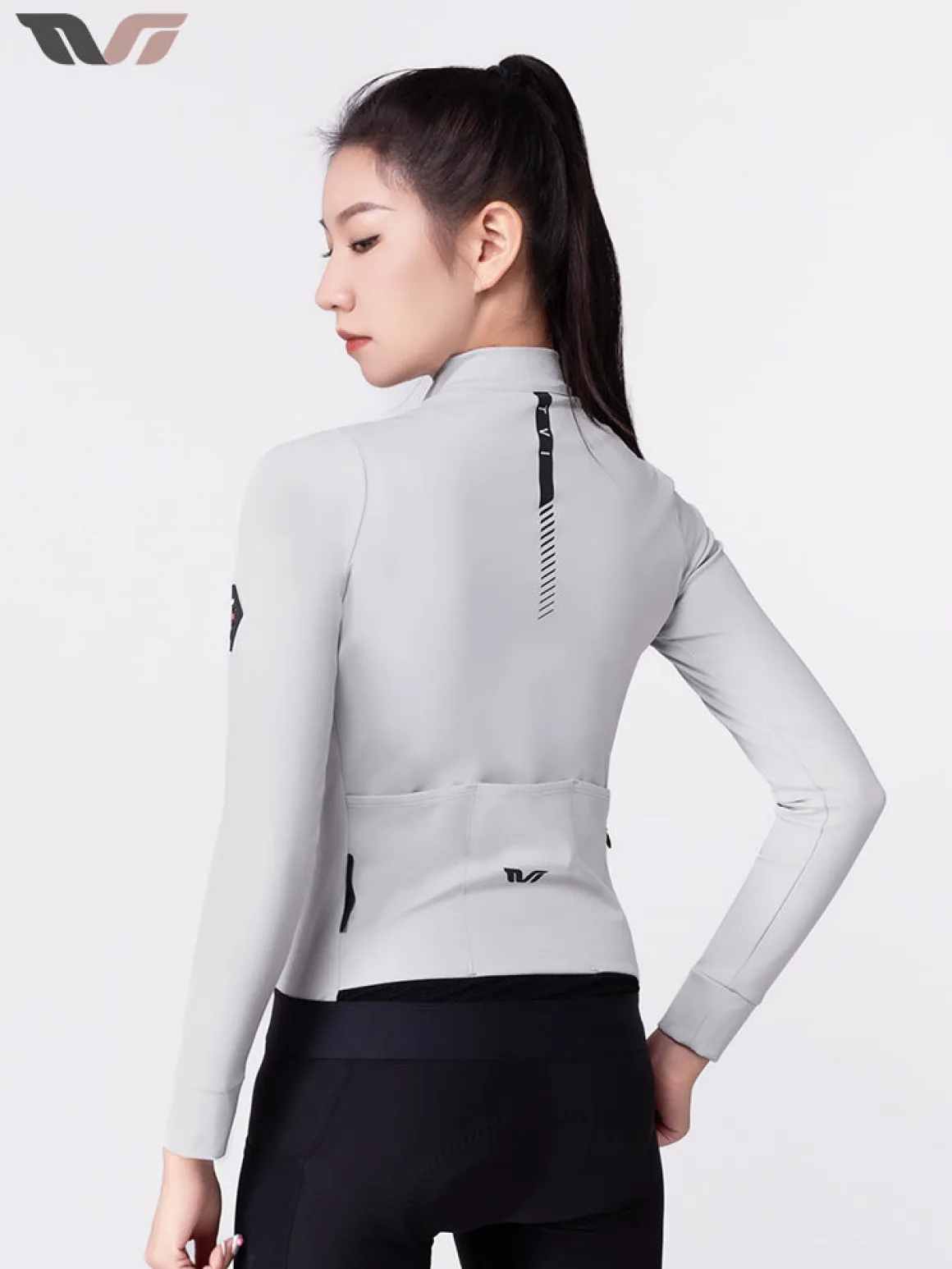 Women's Fleece Cycling Jersey Lightweight for 41–68 °F