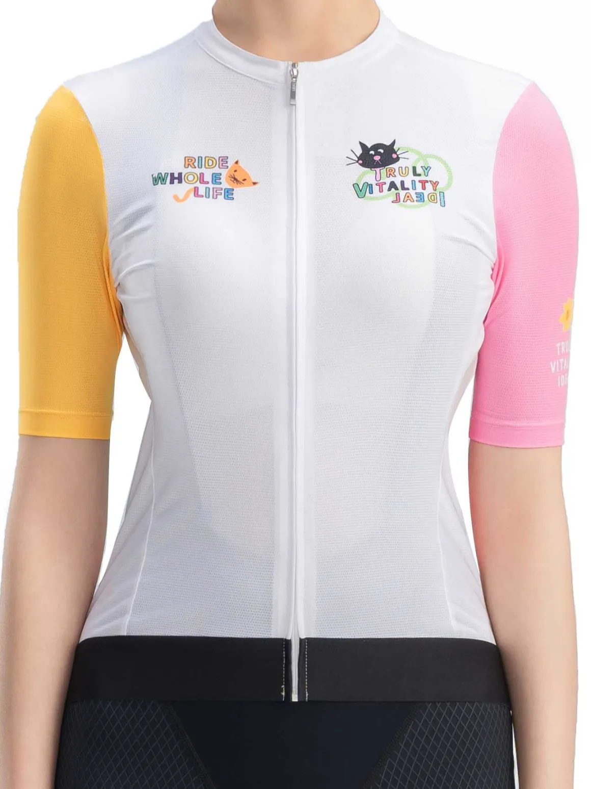 Women's TVI Vibrant Vacation Short-Sleeve Cycling Jersey