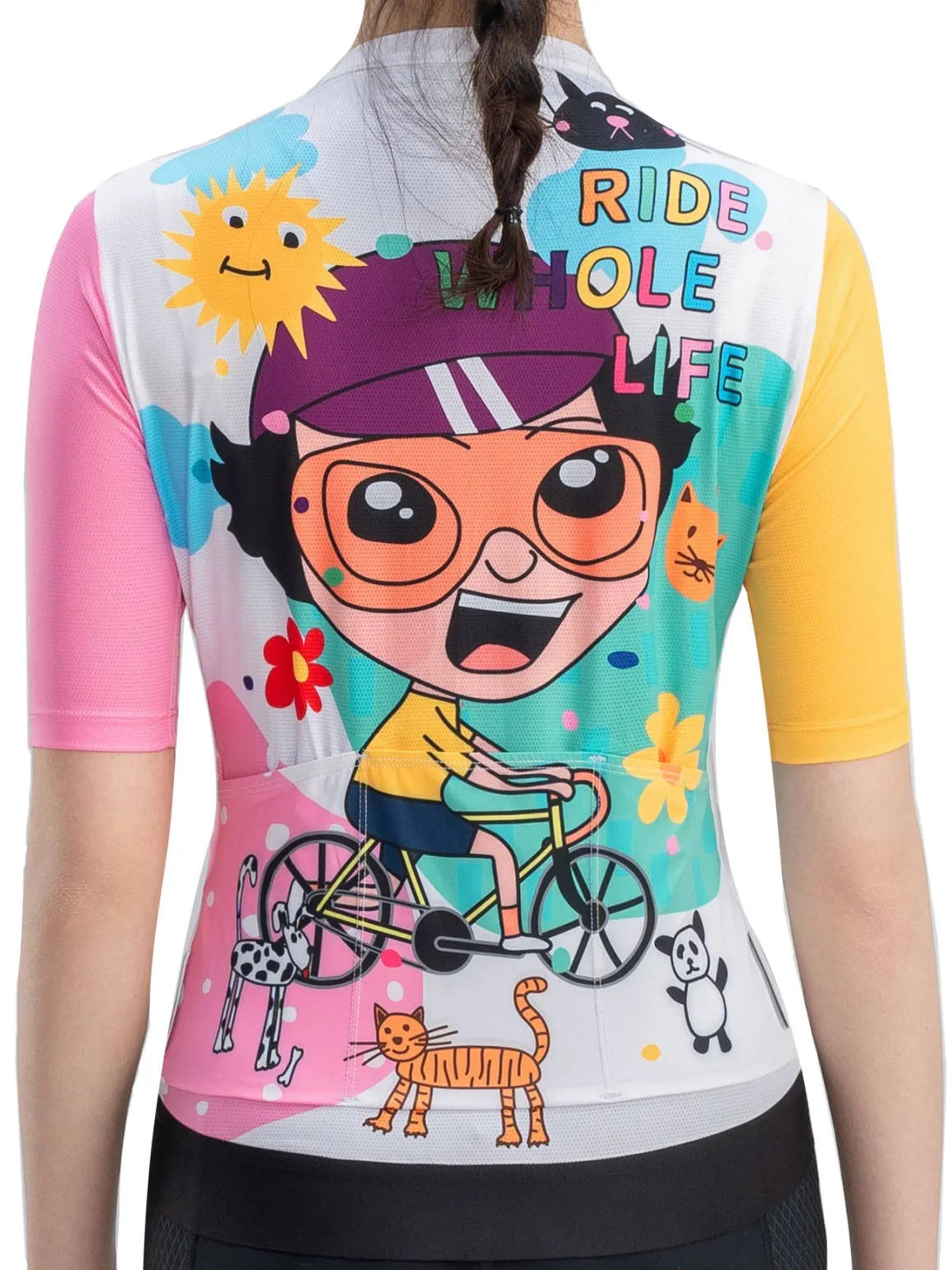 Women's TVI Vibrant Vacation Short-Sleeve Cycling Jersey